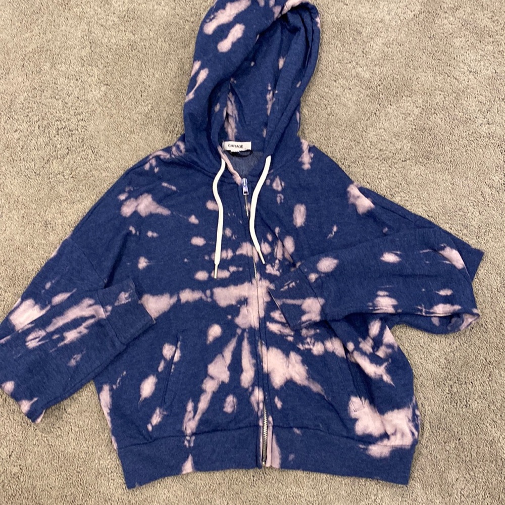 tie dye zip up